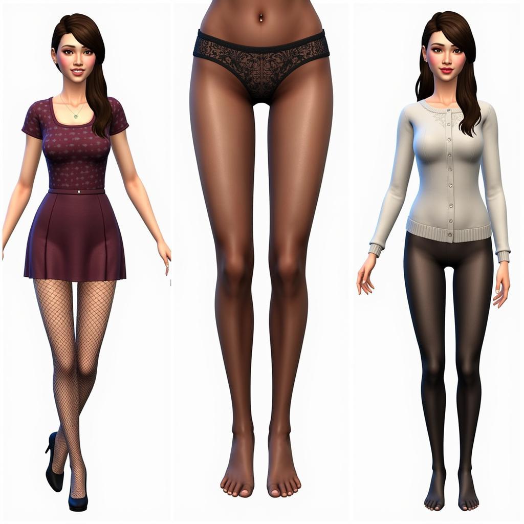 Variety of Sims 4 Stockings CC