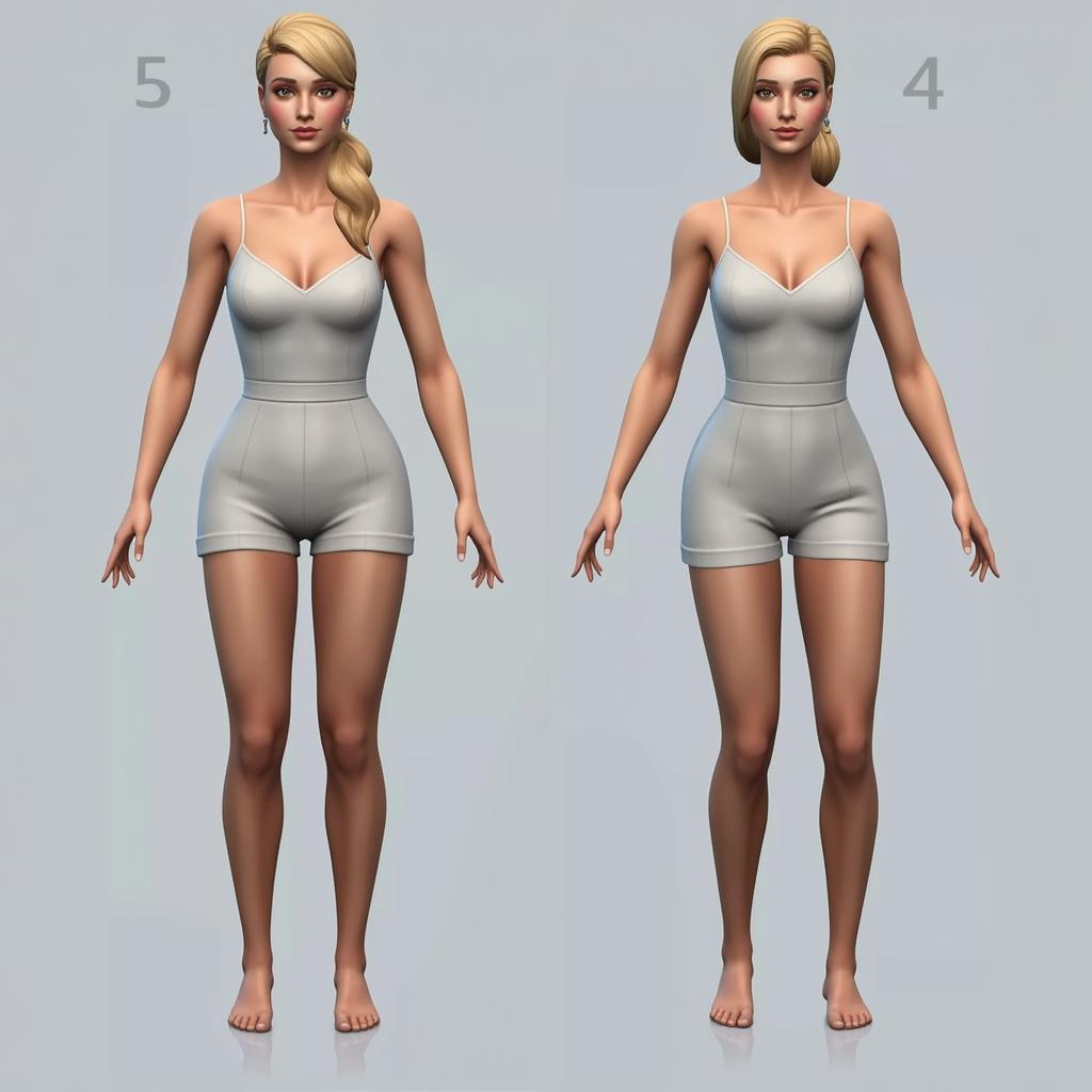 Sims 4 to 3 Mesh Conversion Example