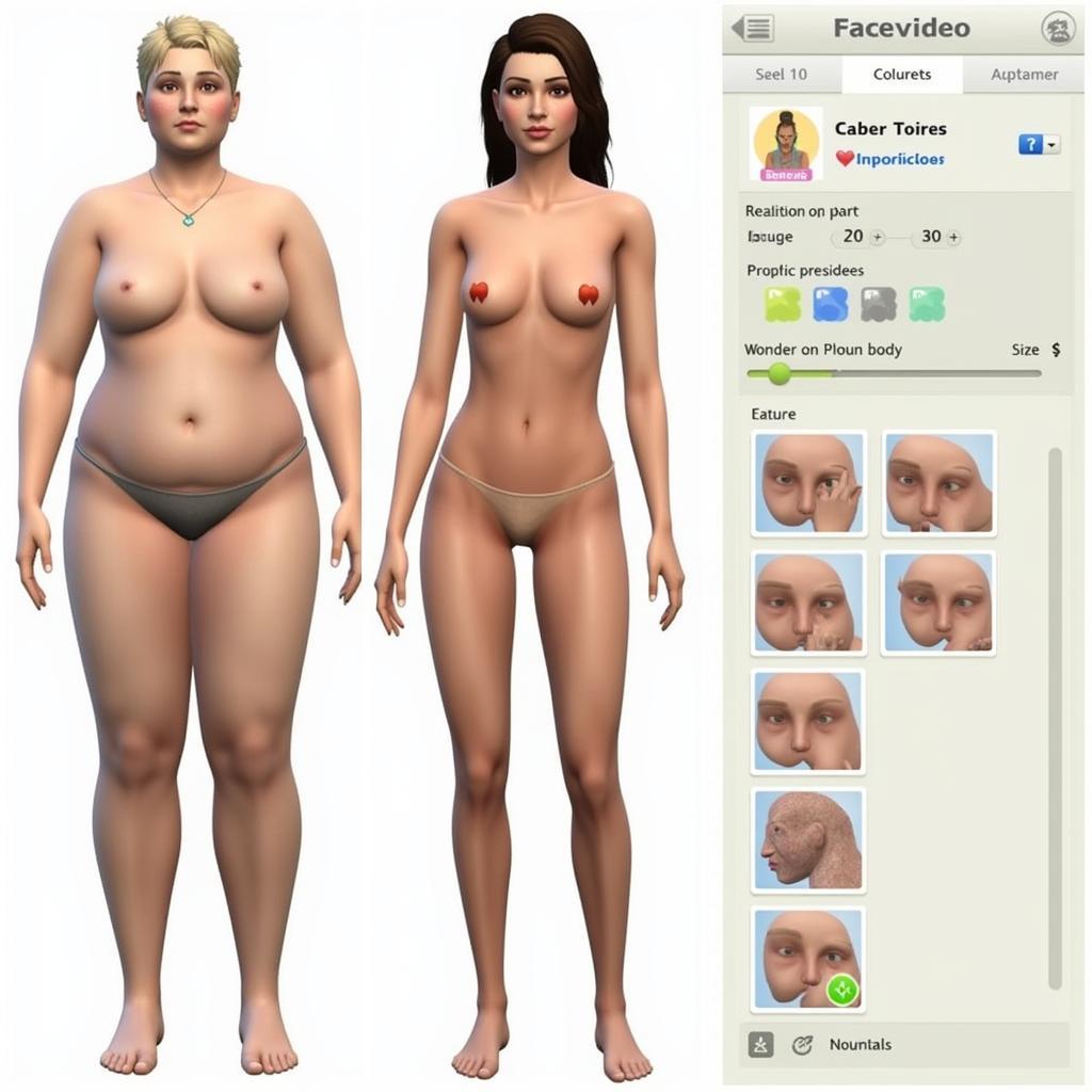 Sims Naked Mod Customization Options