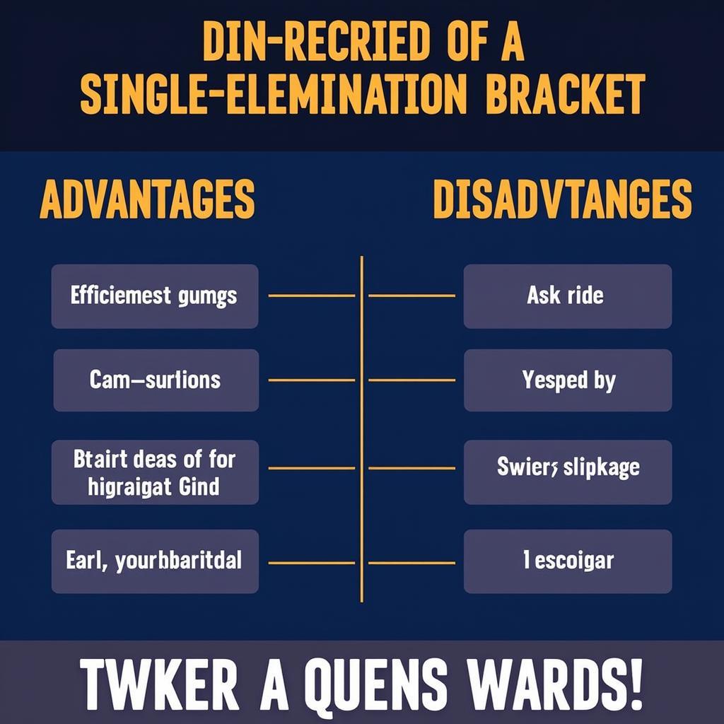 Pros and Cons of a Single Elimination Bracket