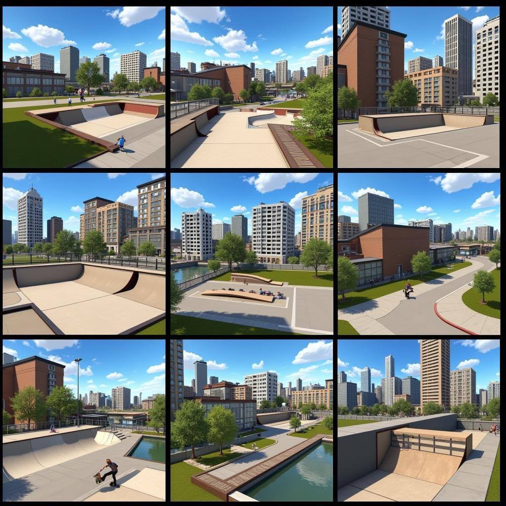 Diverse Environments in Skate Park City on PPSSPP