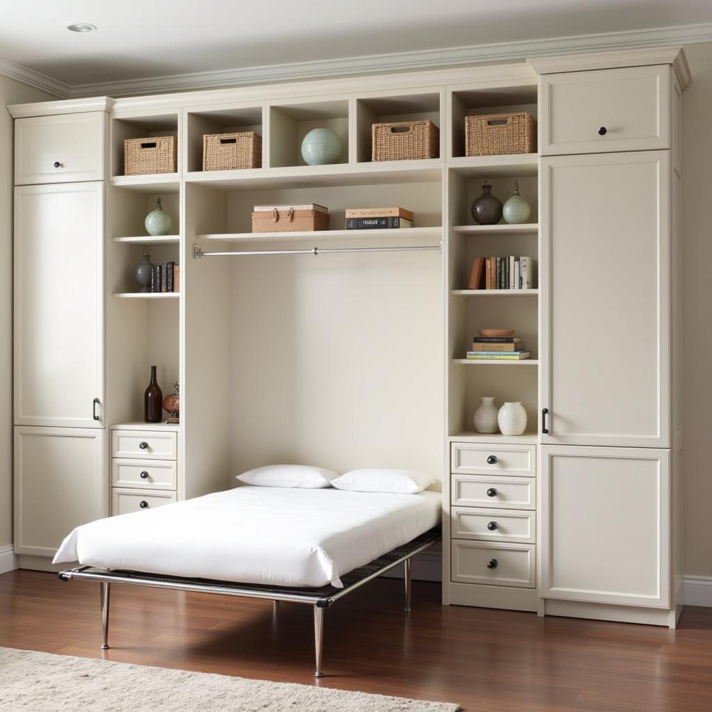 Sleep Number Murphy Bed with Integrated Storage