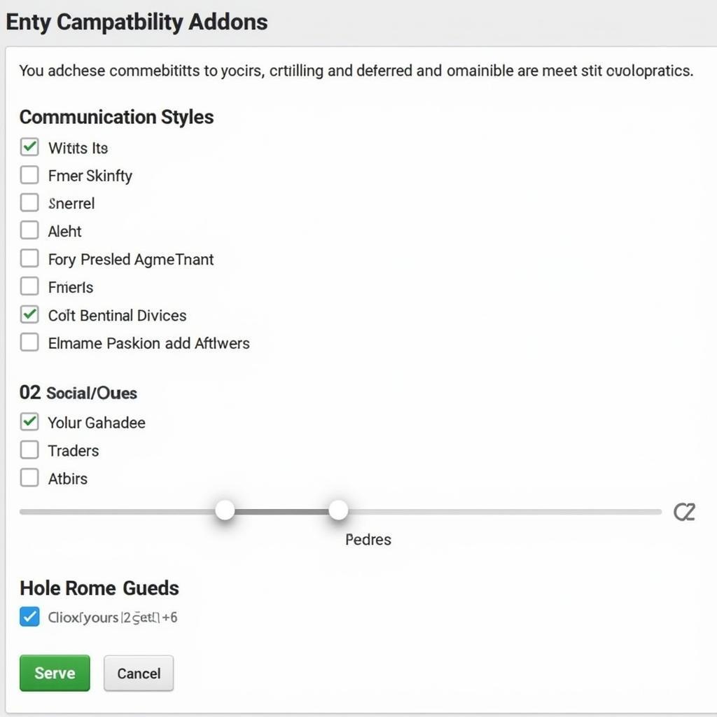 Social Compatibility Addon Interface