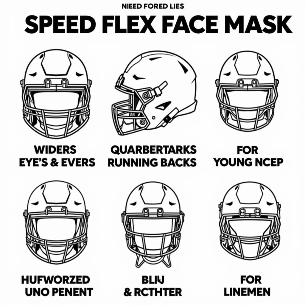 Speed Flex Face Masks for Different Player Positions