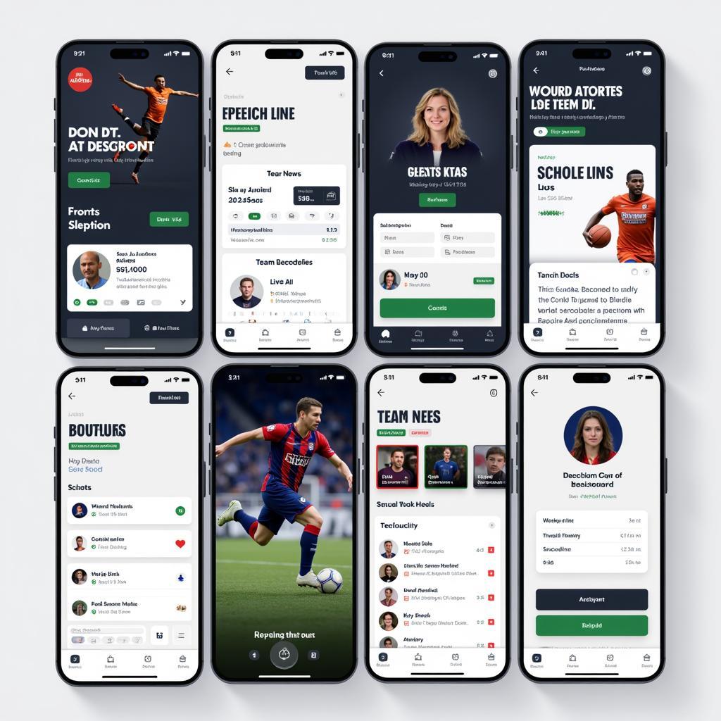 Overview of essential features in a modern sports event app