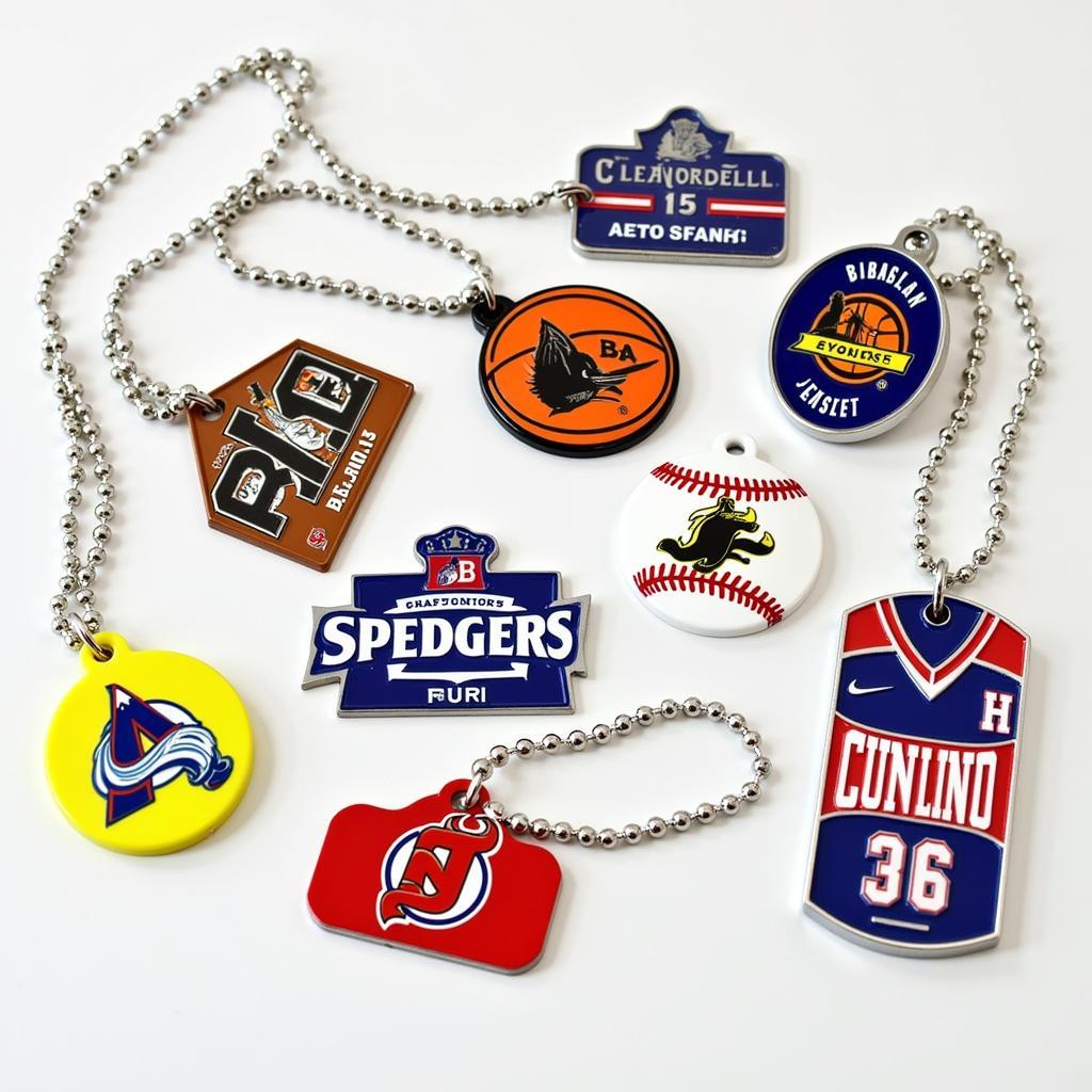 Variety of Sports-Themed Dog Tags