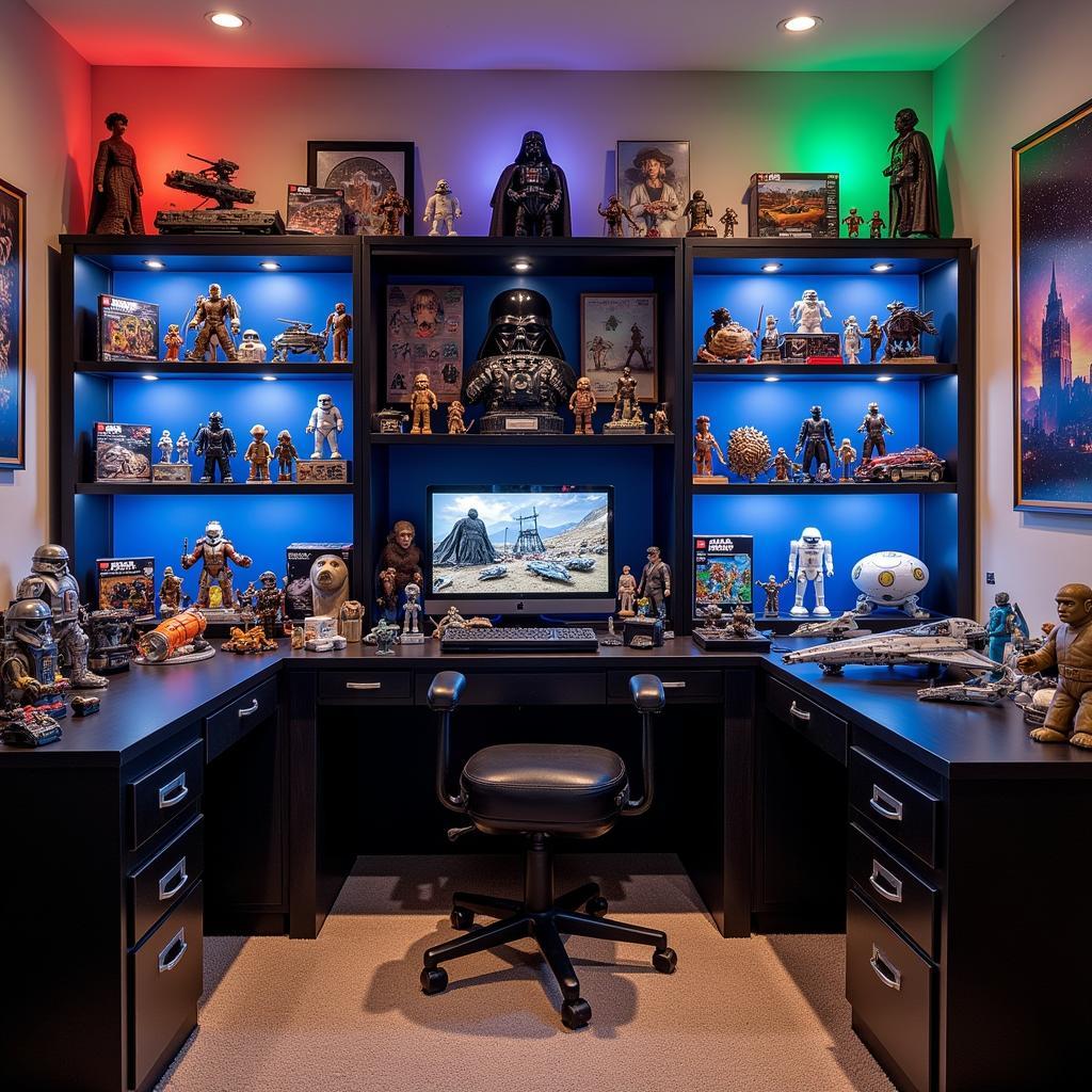 Impressive Display of a Star Wars Fan Collection