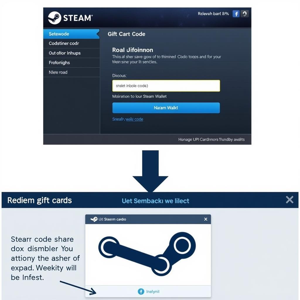 Redeeming a Steam Gift Card Code