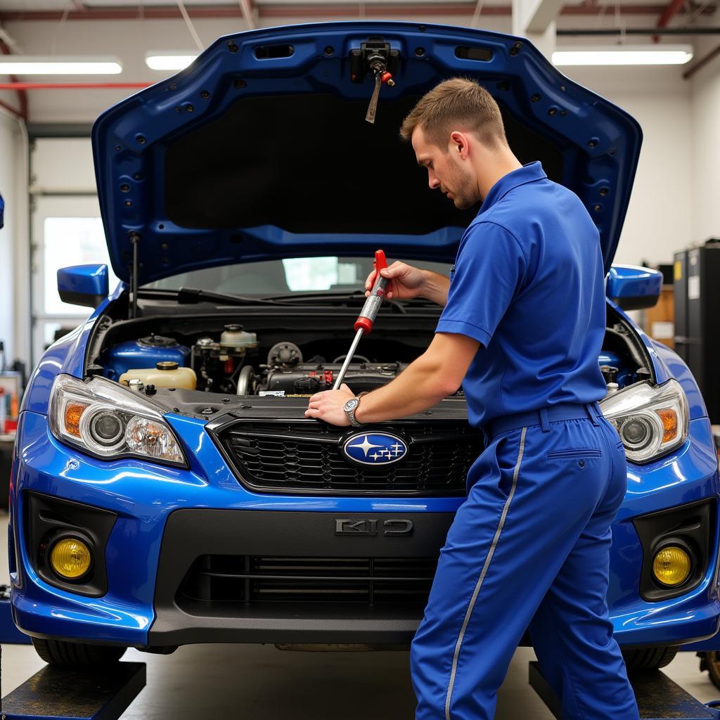 Inspecting a Subaru Rally Car before Purchase