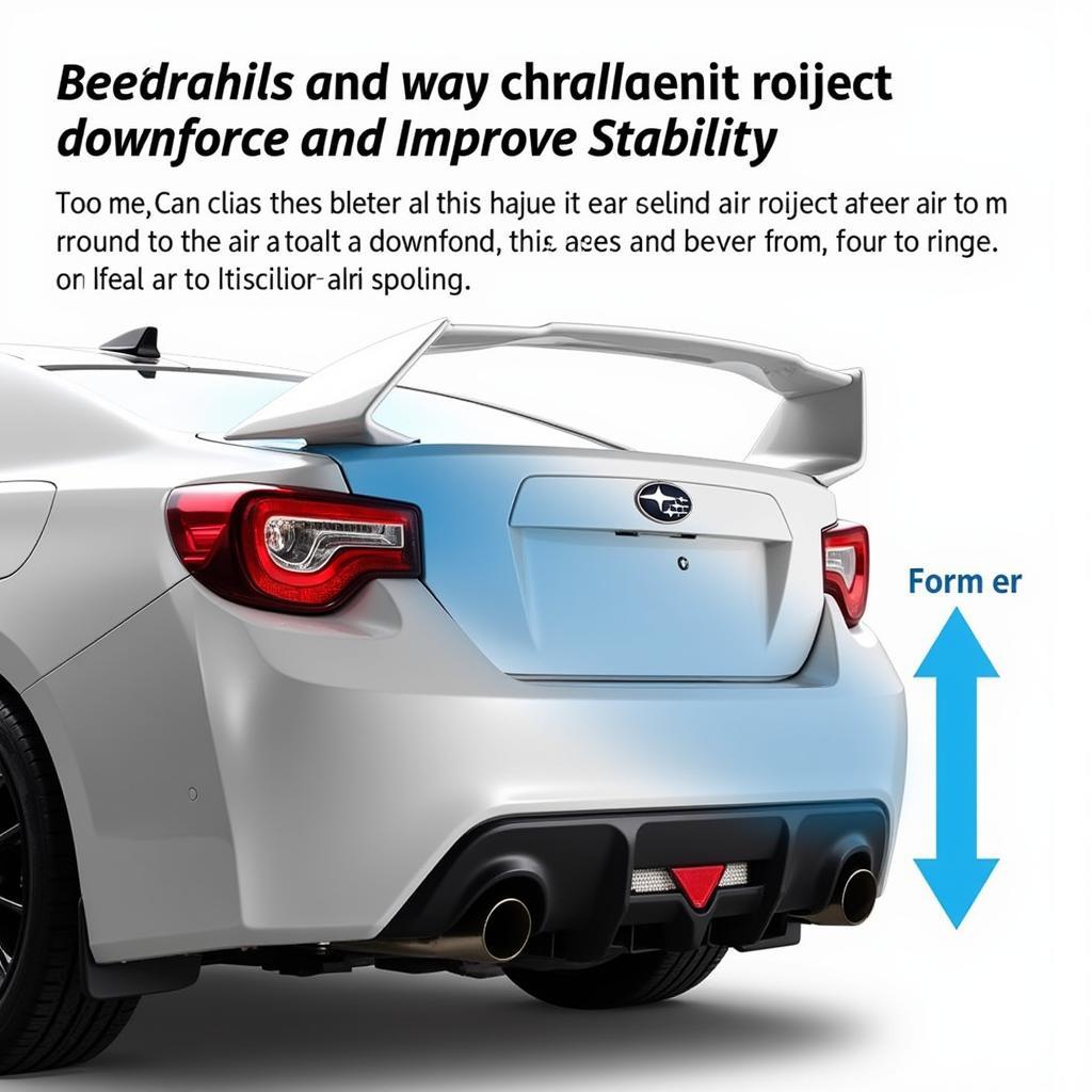 Subaru Wing Spoiler Aerodynamics