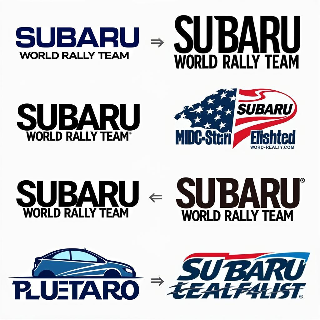 Subaru World Rally Team Logo Evolution Through the Years