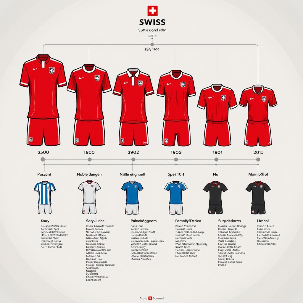 Swiss National Team Jersey Evolution Through the Years