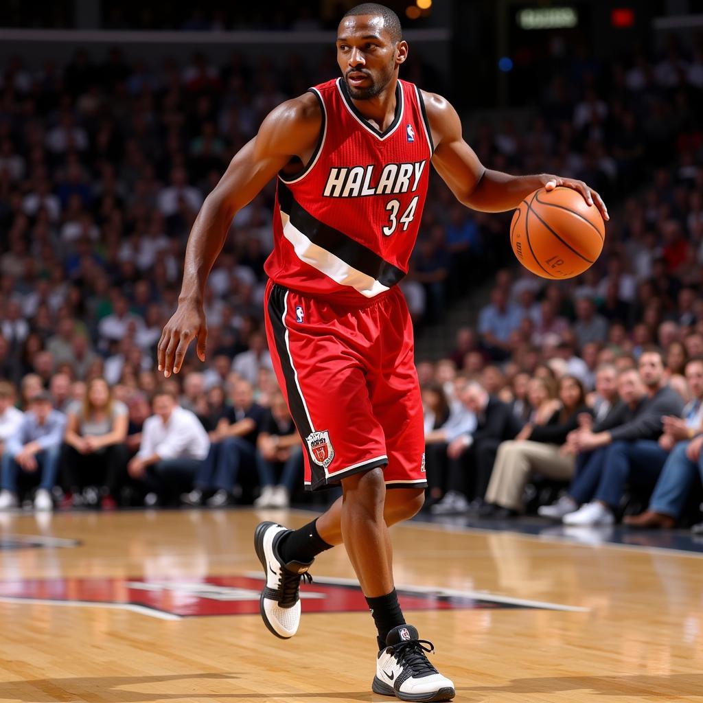 Tracy McGrady wearing T Mac 4 during a game