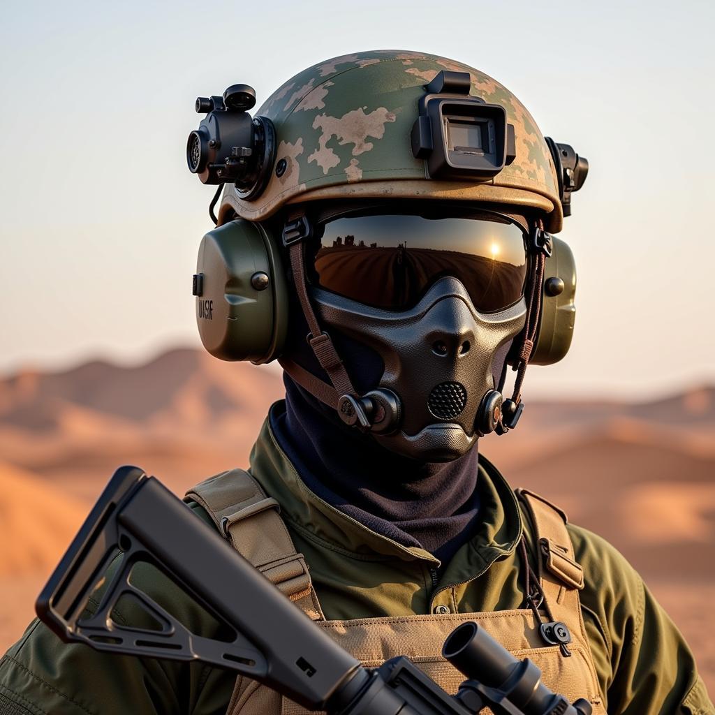 Tactical Helmet Mask in Military Application