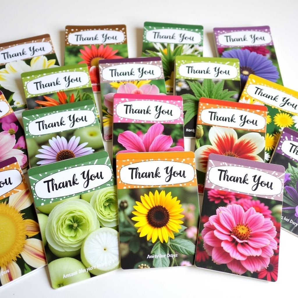 Assortment of Thank You Seed Packets