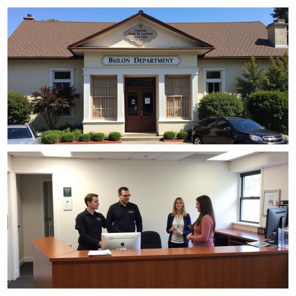 Tiburon Building Department Office - Exterior and Interior View