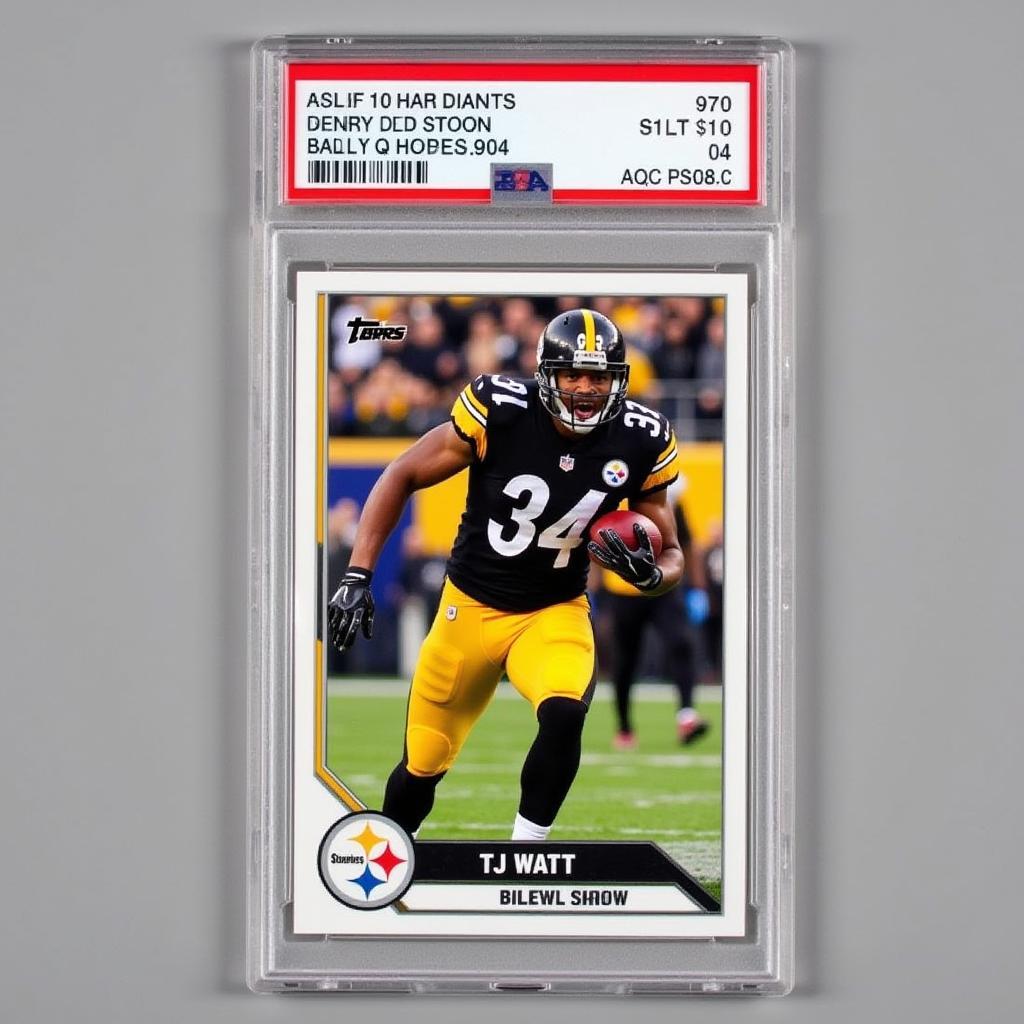 TJ Watt Rookie Card Graded PSA 10