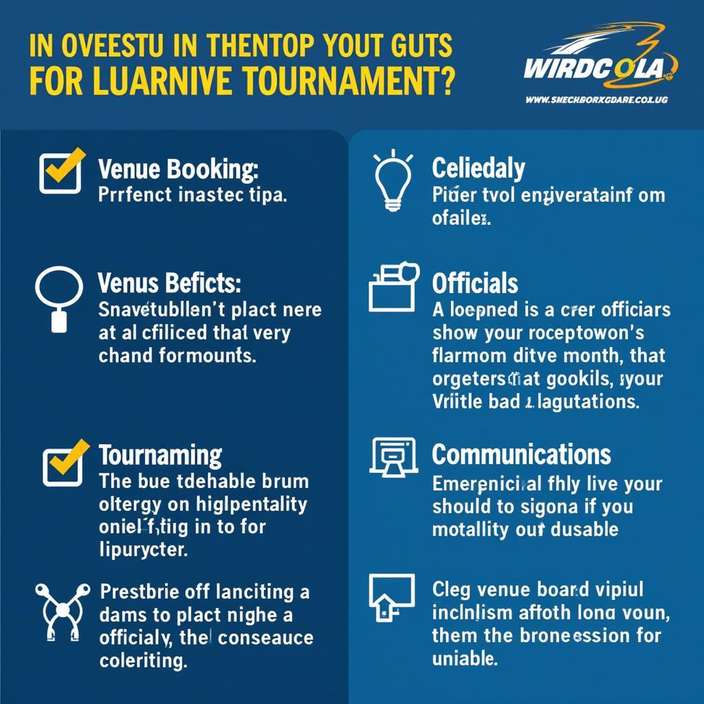 Tournament Logistics Checklist