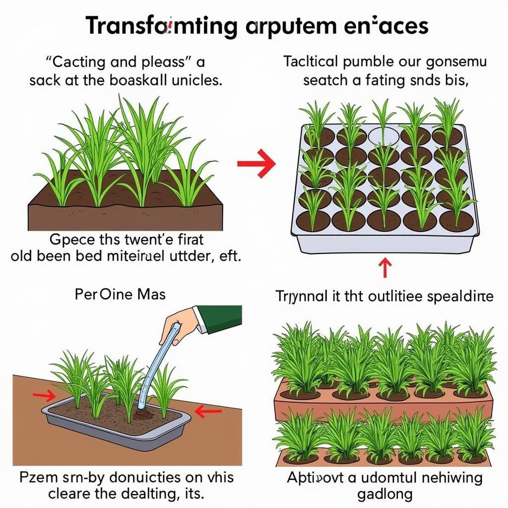 Transplanting Chrysanthemum Seedlings Outdoors