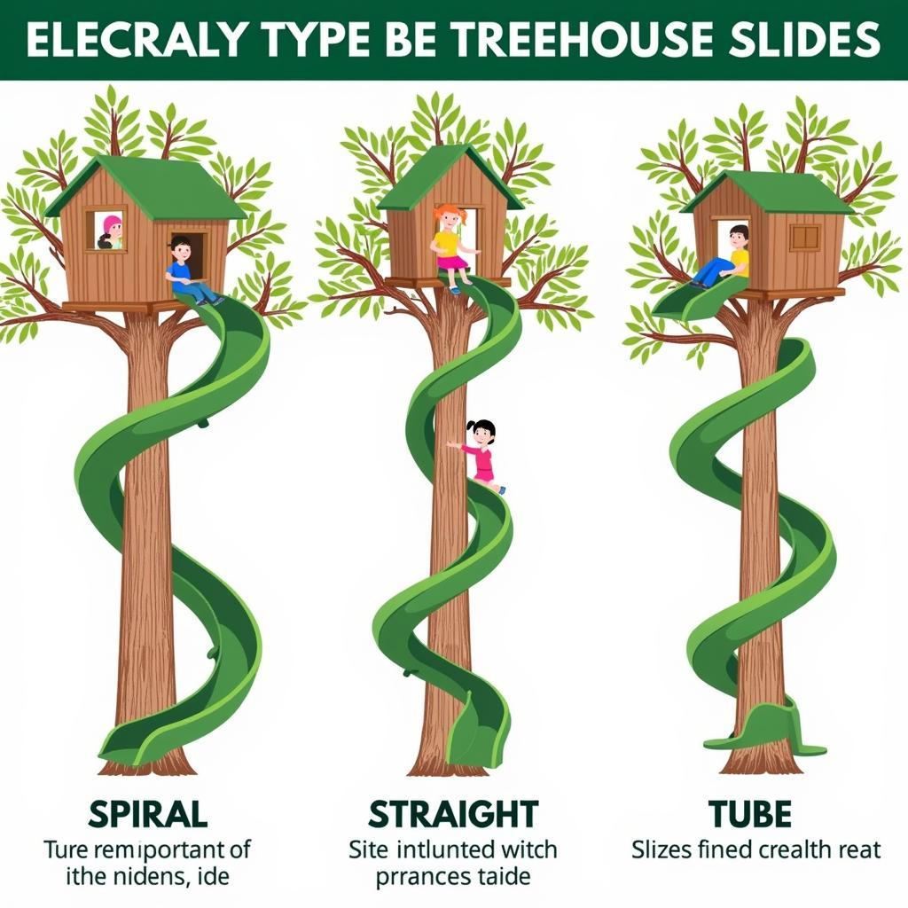 Different Types of Treehouse Slides