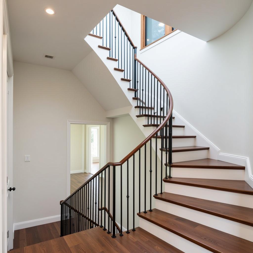 Modern Turning Stairs Design Ideas