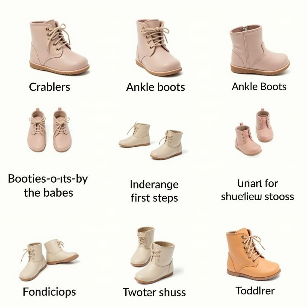 Different boot styles for infants based on their developmental stage