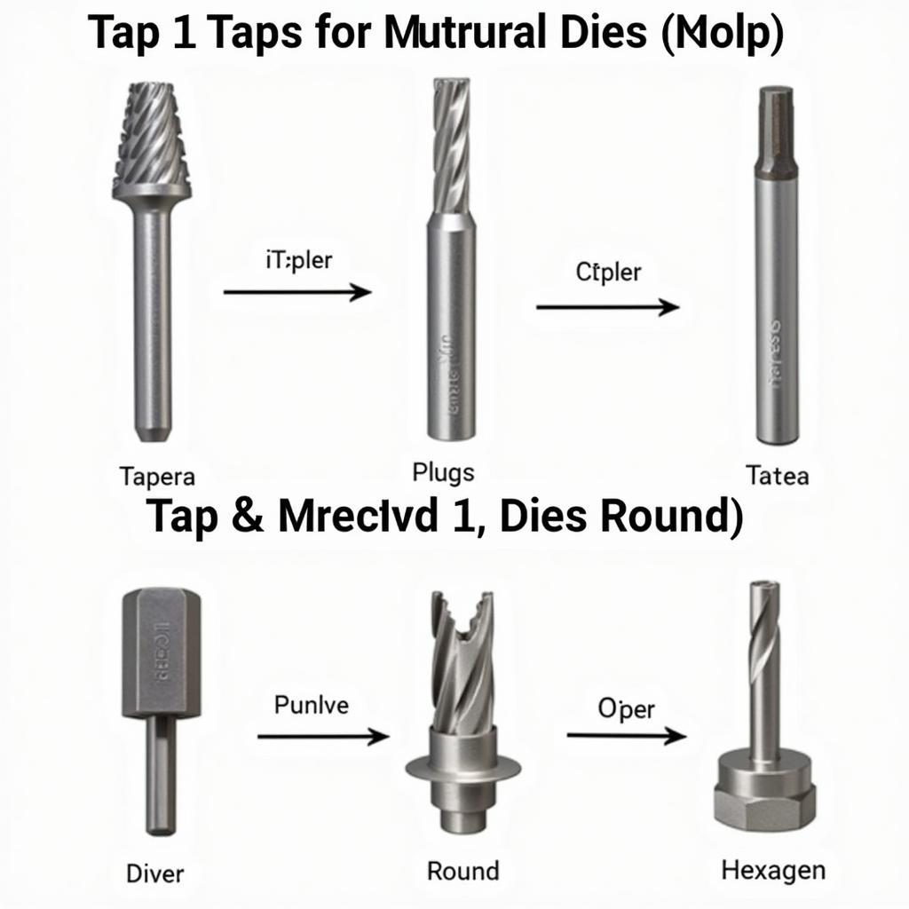 Different Tap and Die Types for Various Threading Applications