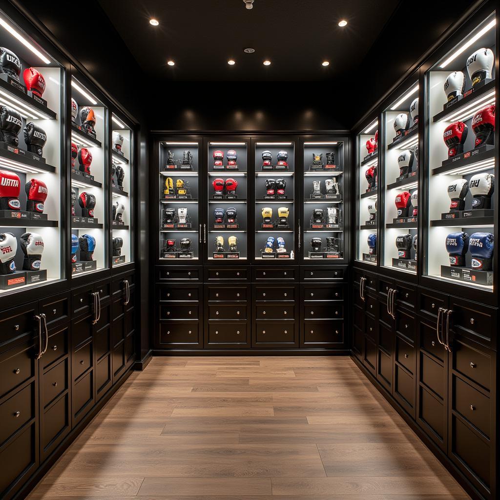 Displaying a UFC Glove Collection