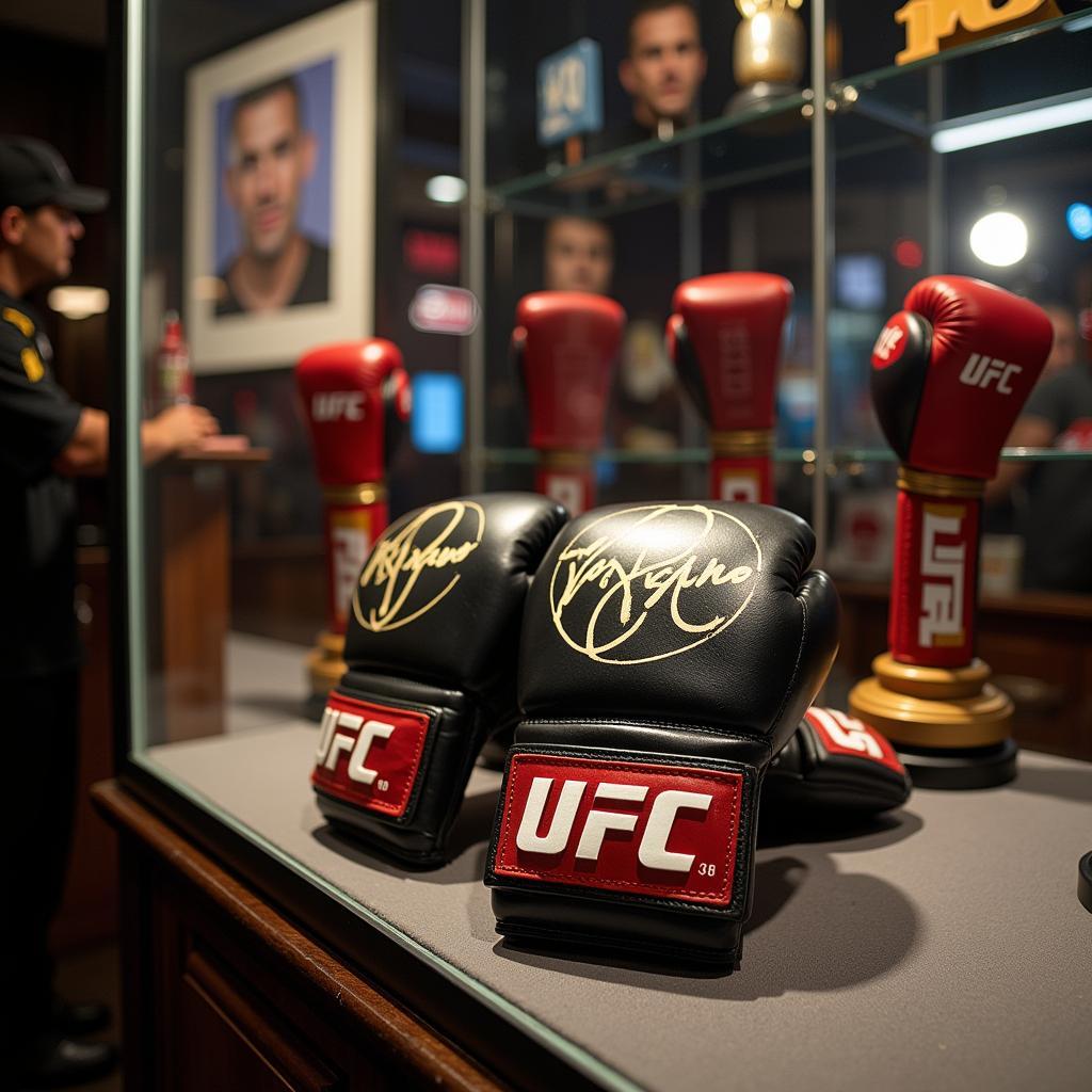 Authentic UFC Signed Gloves at Auction