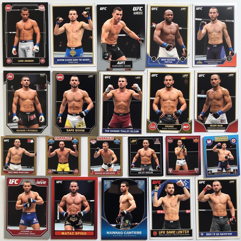 Collection of UFC Trading Cards