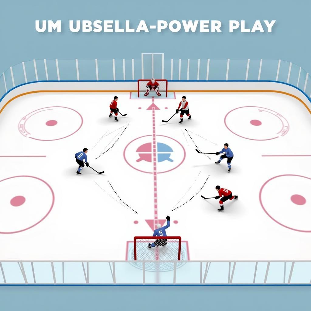 Umbrella Power Play Formation in Hockey