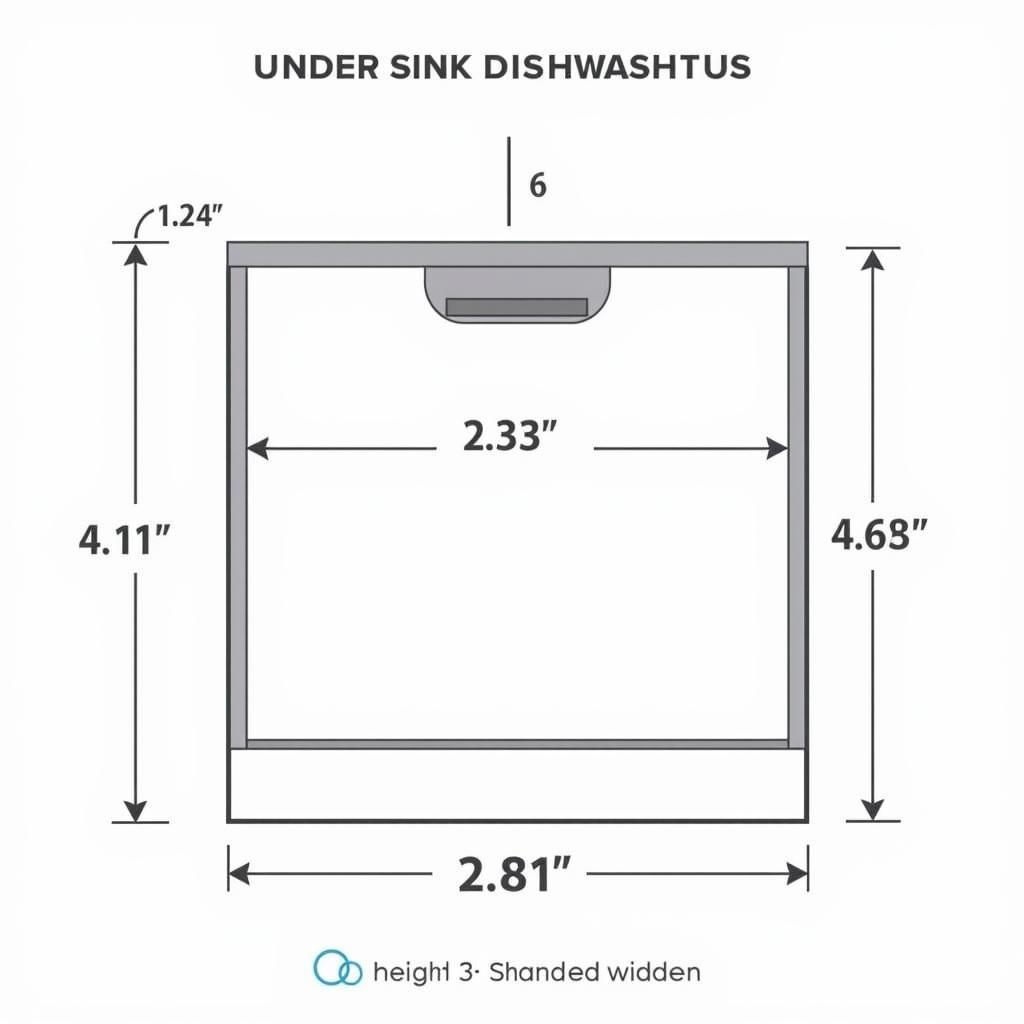 Standard Under Sink Dishwasher Dimensions Diagram