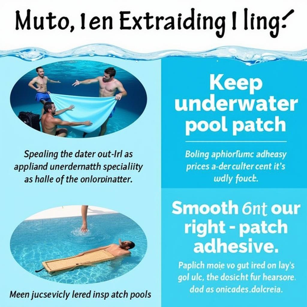 Applying a Pool Patch Underwater