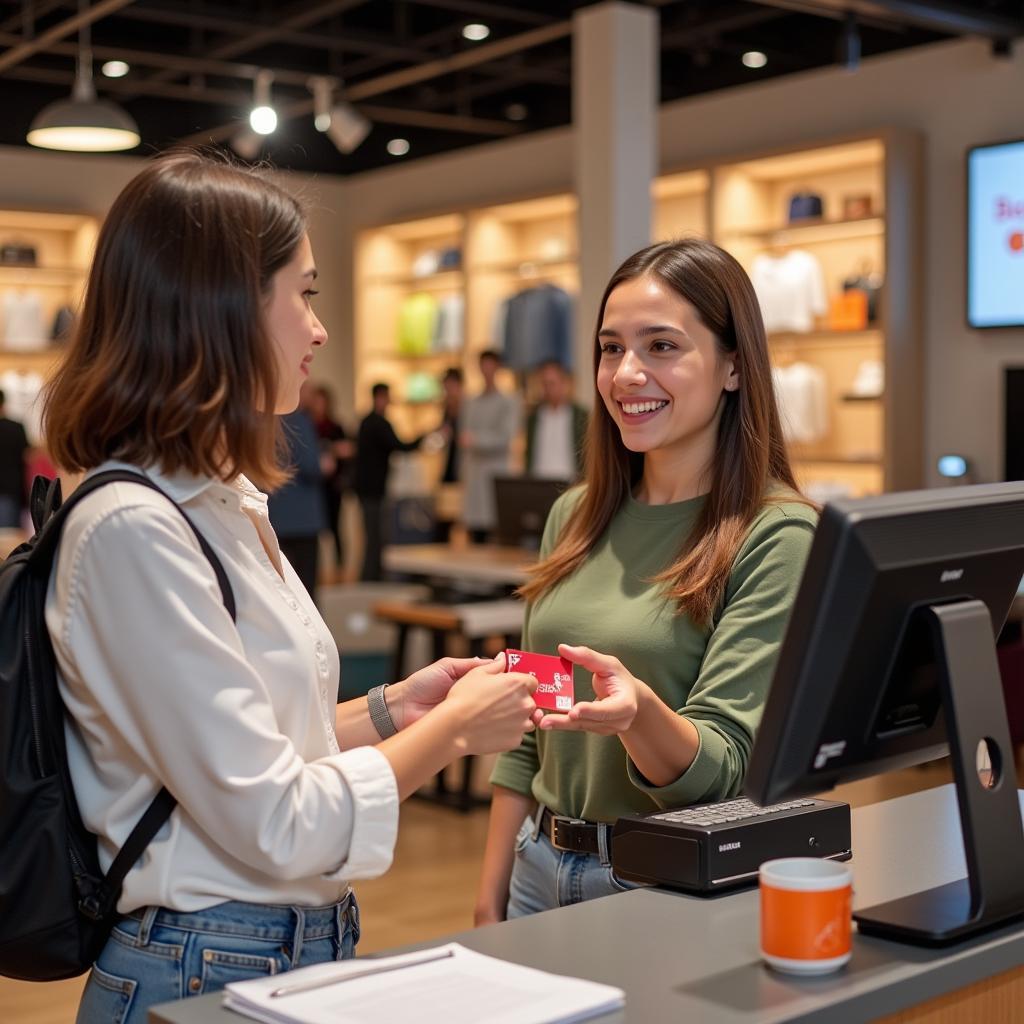 Using a Gift Card in a Portuguese Store