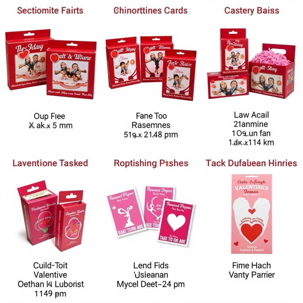 Variety of Valentines Cards Packs