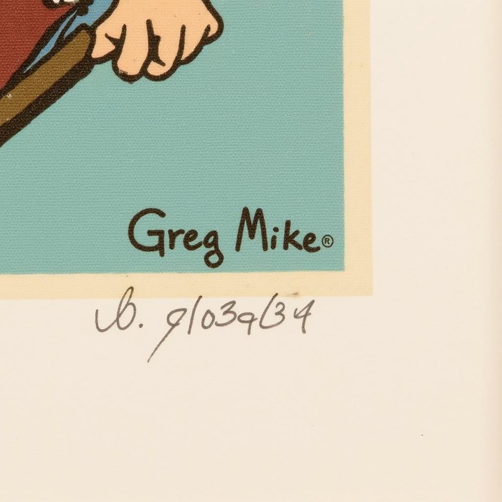 Valuing Greg Mike art based on rarity, size, and medium