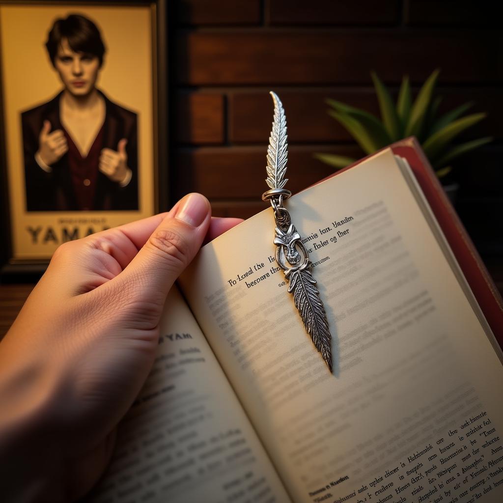 Vampire Bookmark for a Yamal Fan Reading