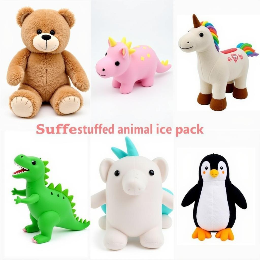 Variety of Stuffed Animal Ice Packs