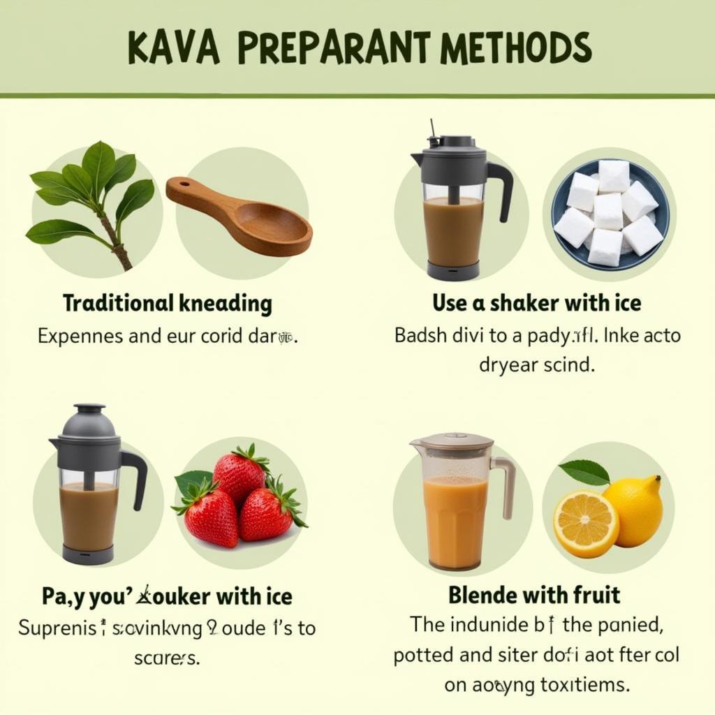 Various Kava Preparation Methods