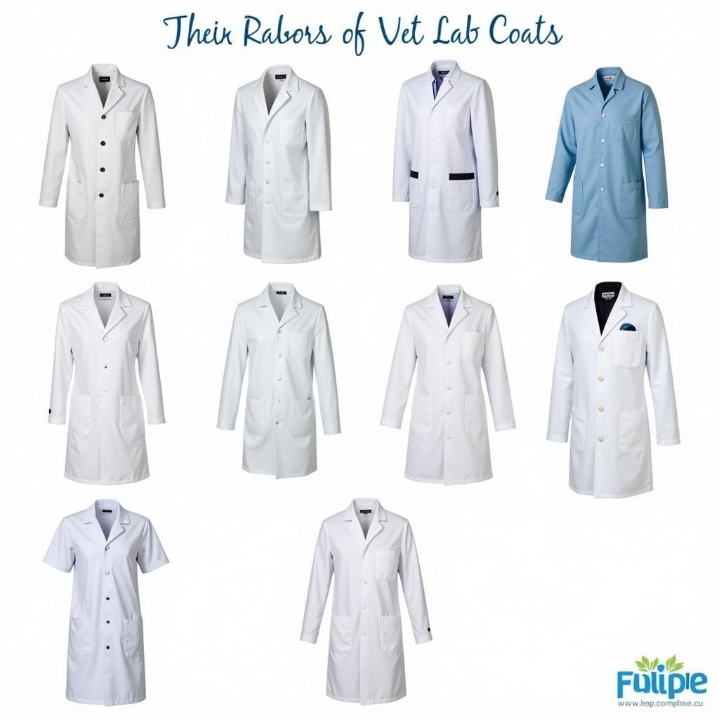 Different Styles of Vet Lab Coats