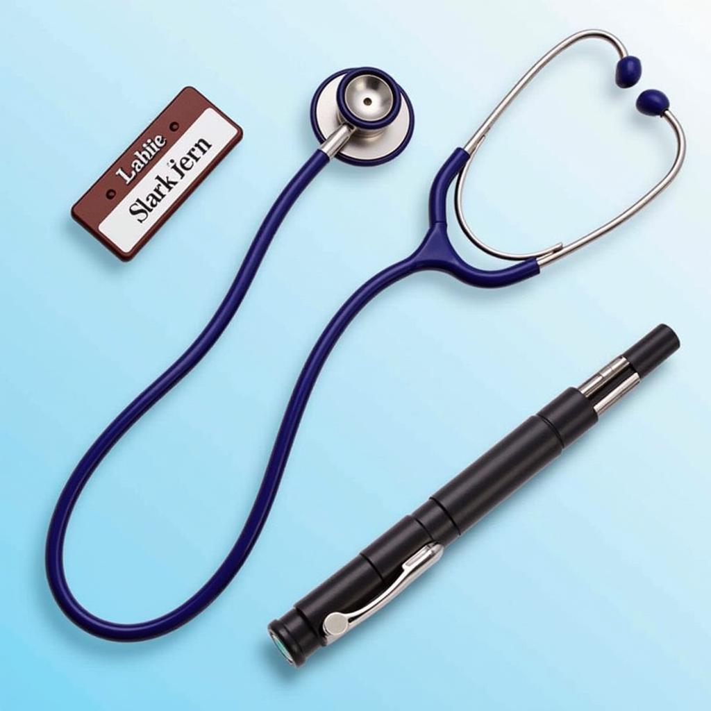 Veterinarian Uniform Accessories like Stethoscopes and Name Tags