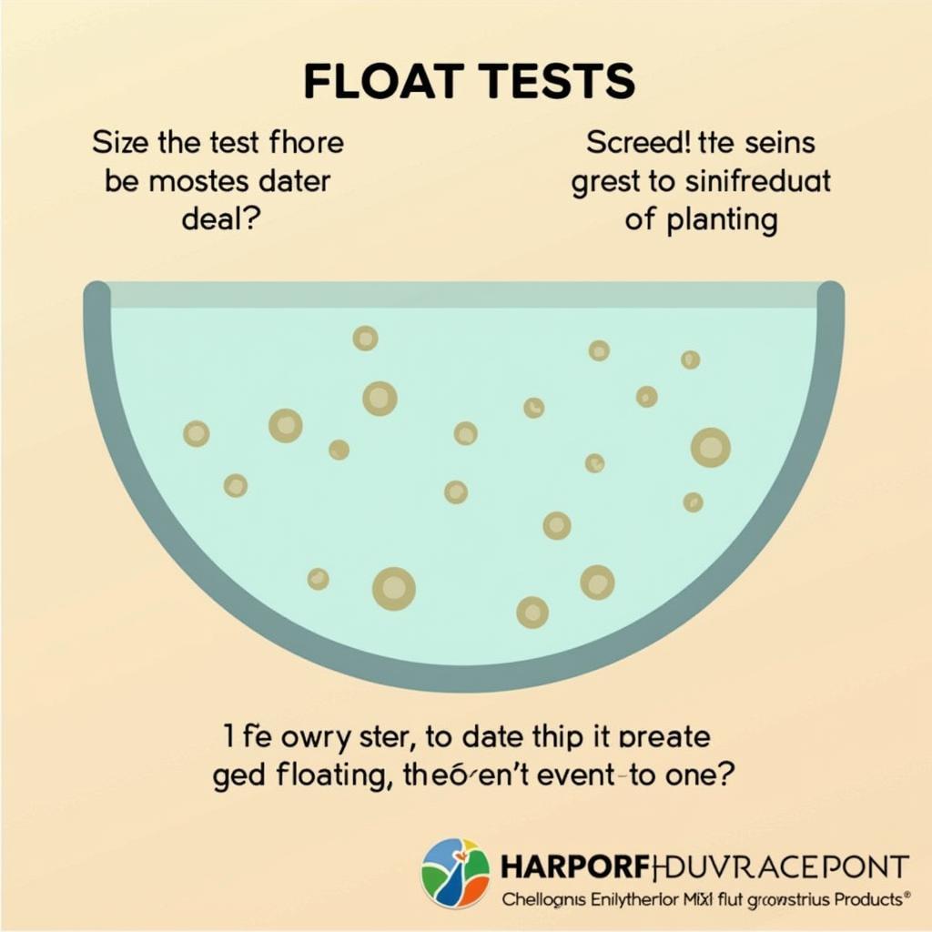 Kava seeds undergoing a float test to determine viability for successful germination.