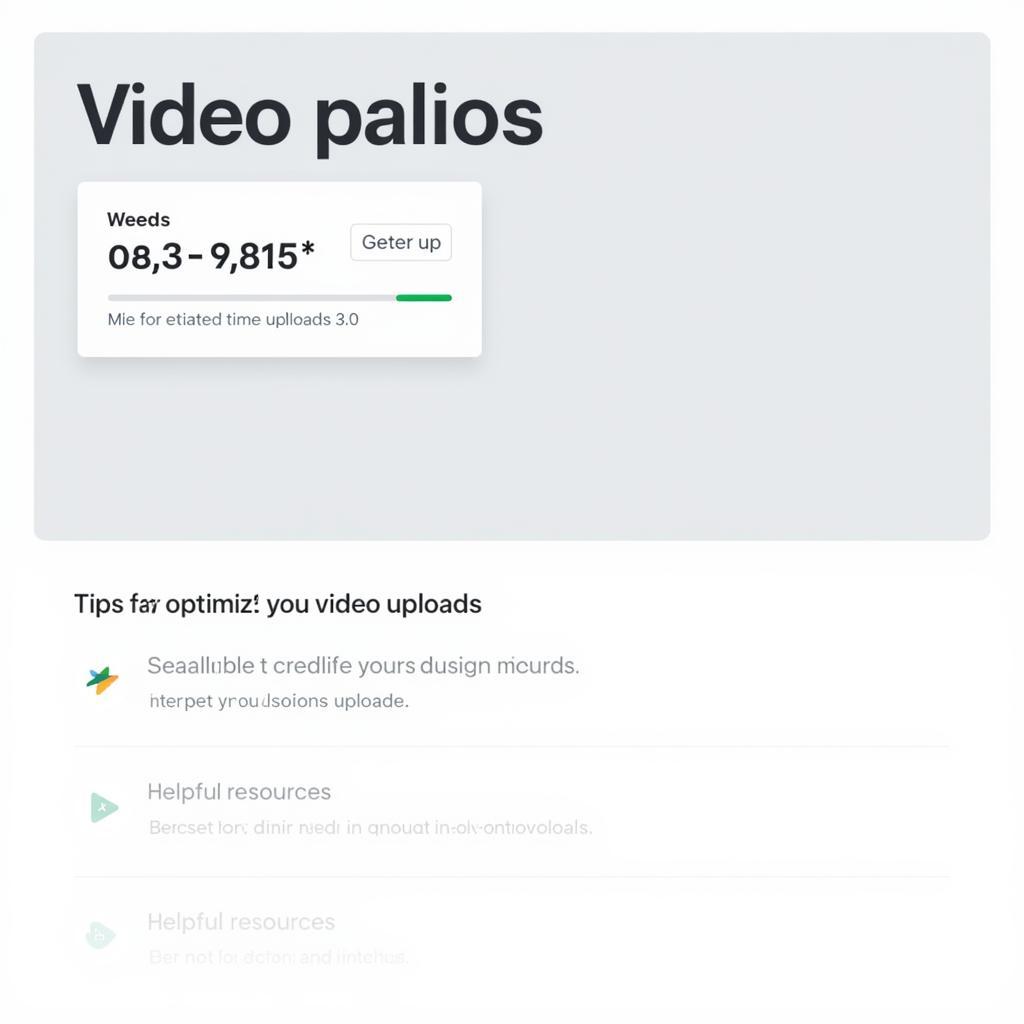 User experience of a video progress indicator