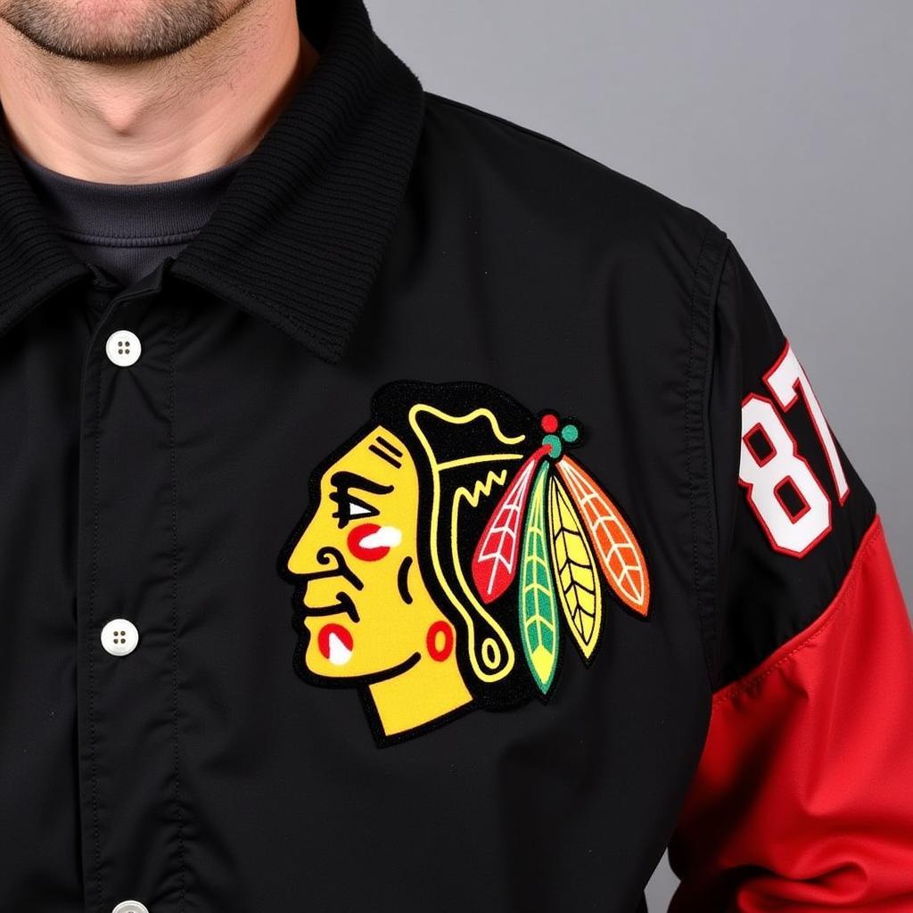 Vintage Chicago Blackhawks Starter Jacket in Pristine Condition