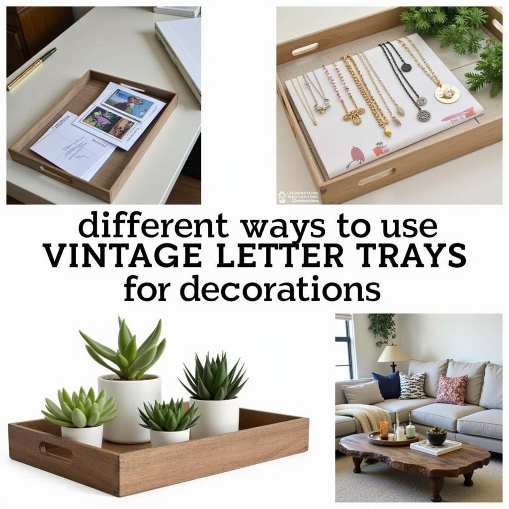 Decorative Uses of Vintage Letter Trays