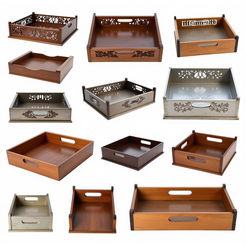 Different Styles of Vintage Letter Trays