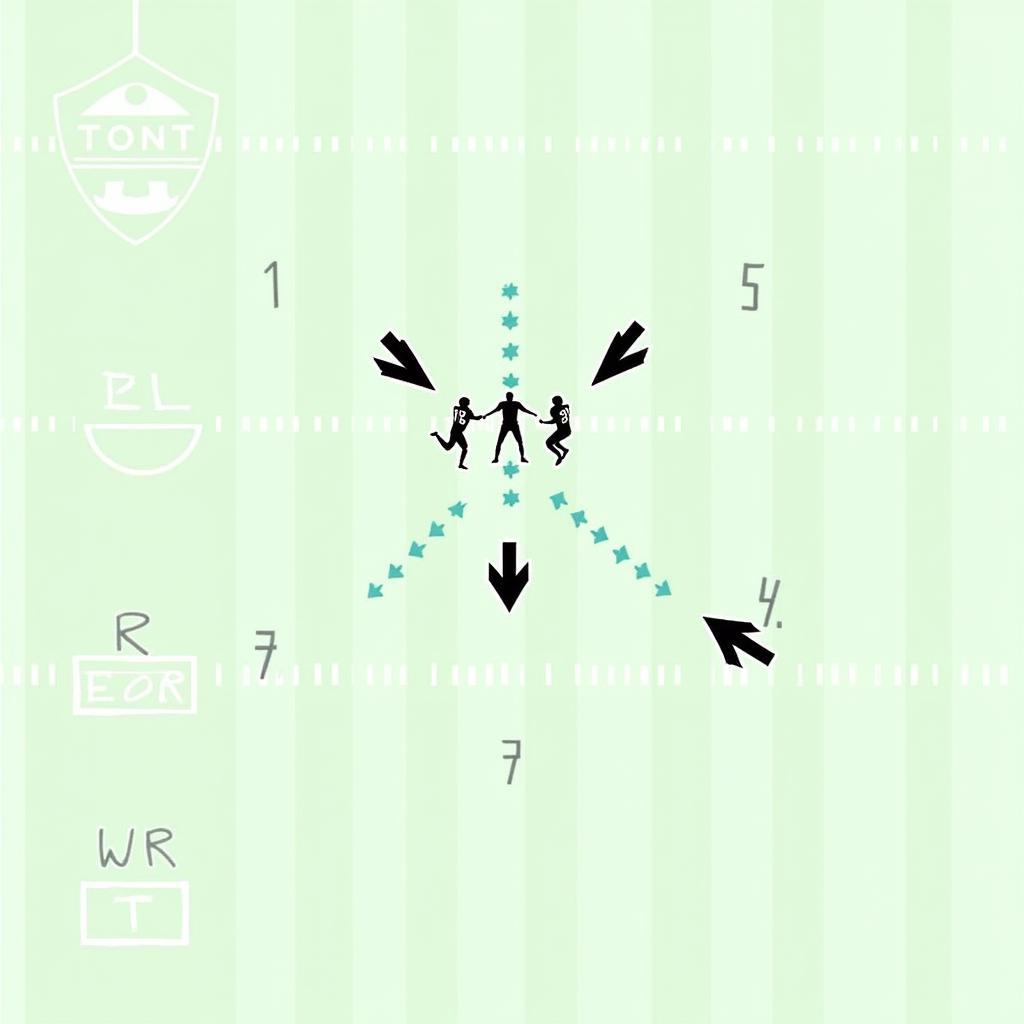 Diagram of the Wing Slot Offset in 12 Personnel Formation