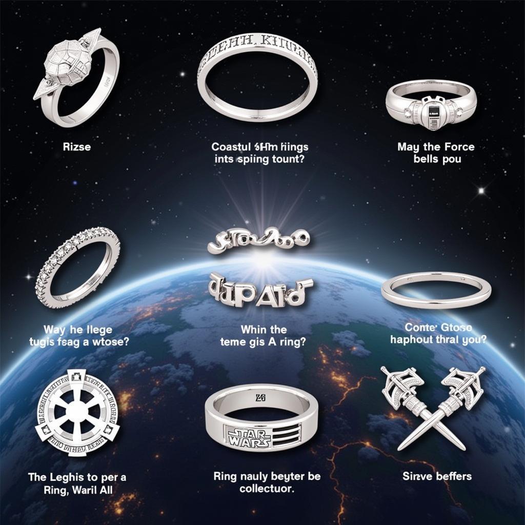 Different Styles of Women's Star Wars Rings