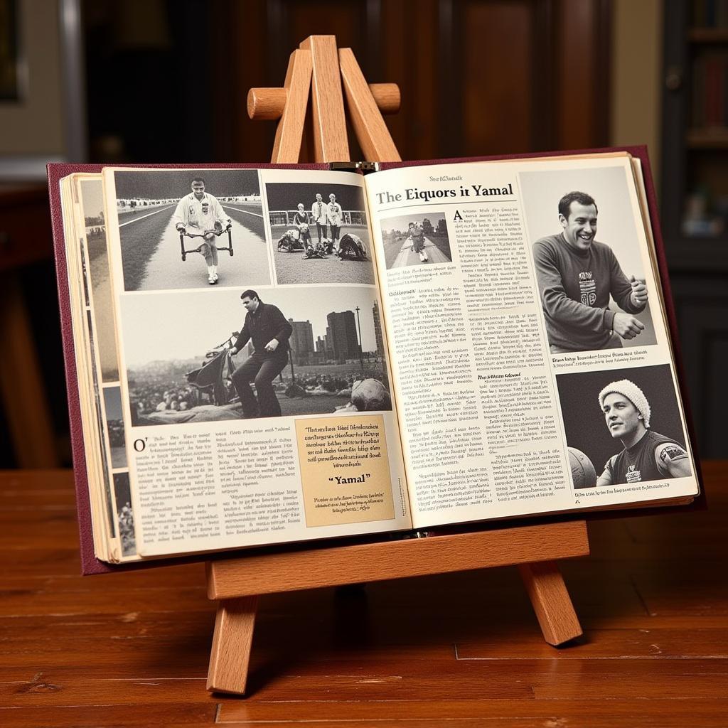 Wooden Scrap Easel for Yamal Scrapbook Display