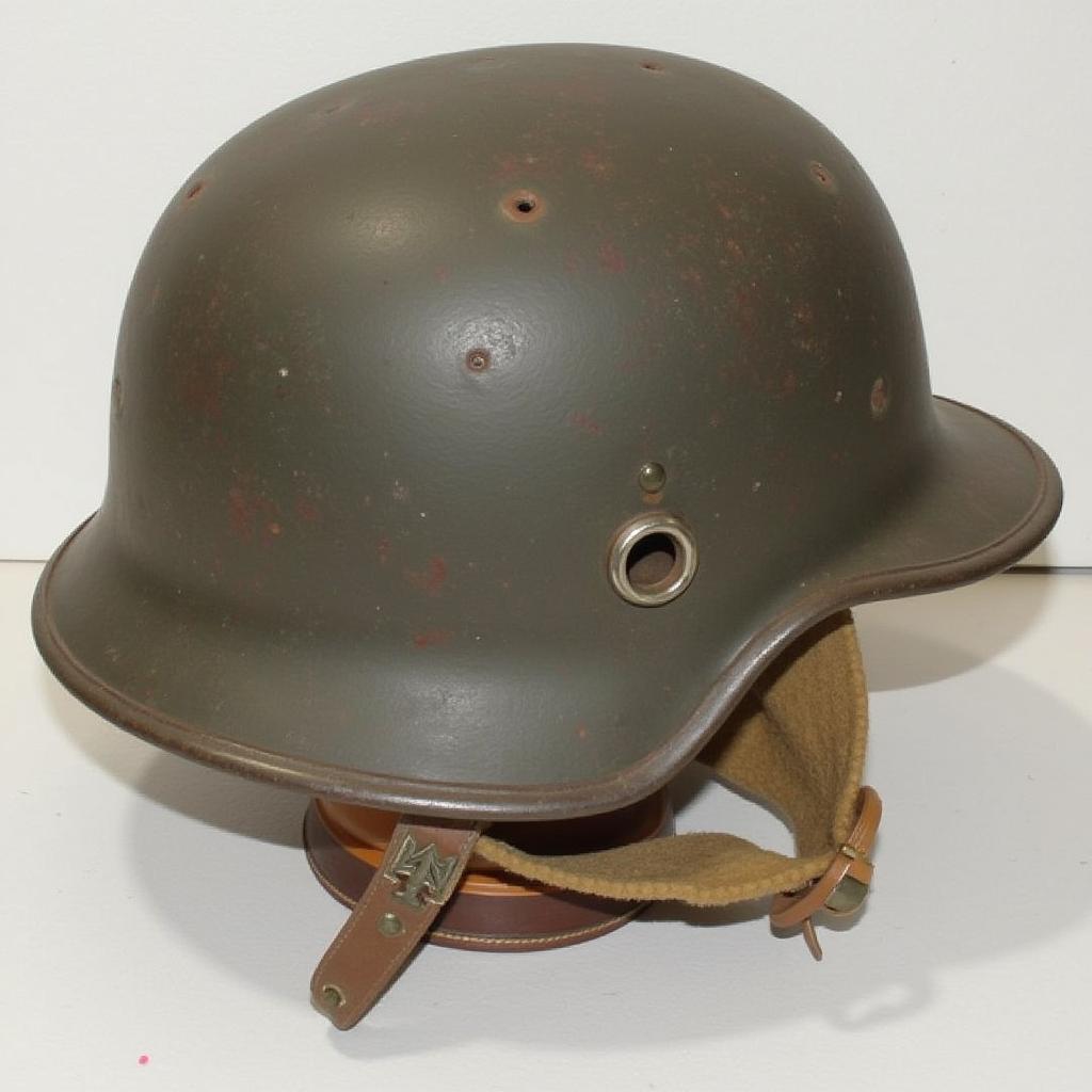 WW2 German Helmet for Sale - Original M35 Helmet with Liner and Chinstrap